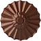 Ekena Millwork Shakuras Ceiling Medallion (Fits Canopies up to 1 3/8"), Hand-Painted Copper Penny, 9"OD x 1 3/8"P CM09SHCPS - alternate 1
